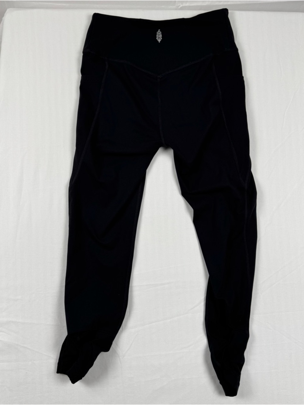 Free People FP Movement Wave Rider Leggings Black High Rise Crop Pockets S